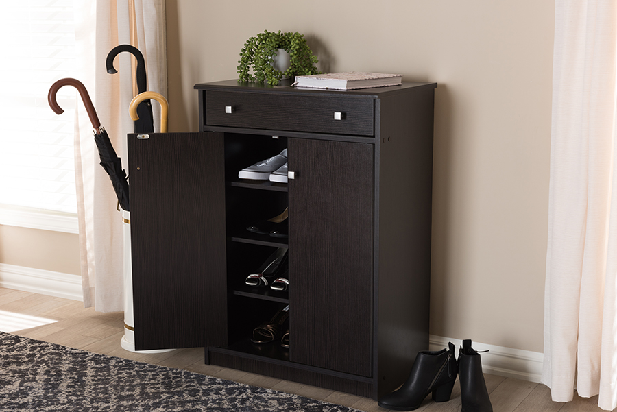 Baxton Studio Dariell Modern And Contemporary Wenge Brown Finished