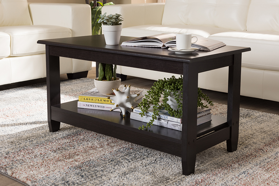 Baxton Studio Malena Modern And Contemporary Wenge Brown Finished