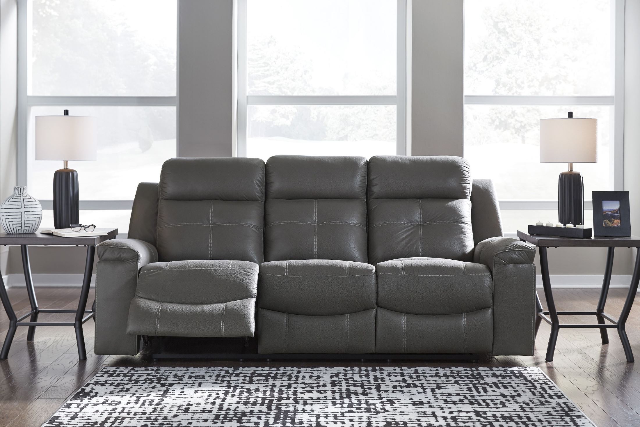 Jesolo Gray Reclining Sofa 1stopbedrooms