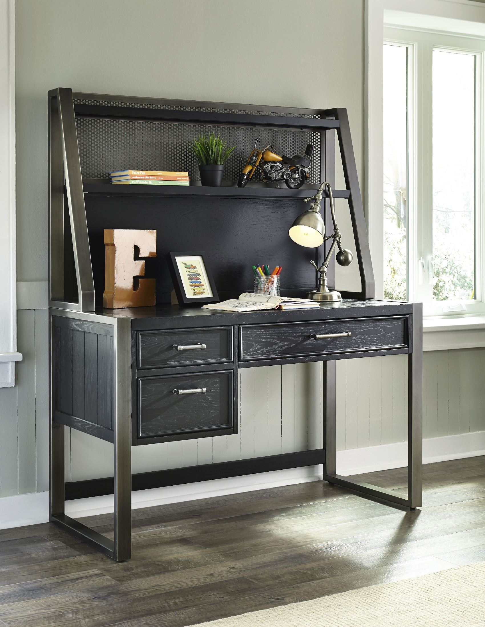 Graphite Desk With Hutch 1stopbedrooms