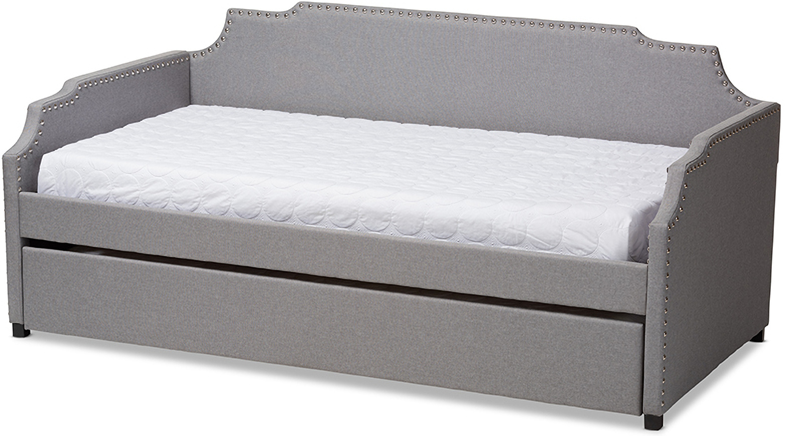 Baxton Studio Ally Modern And Contemporary Grey Fabric Upholstered