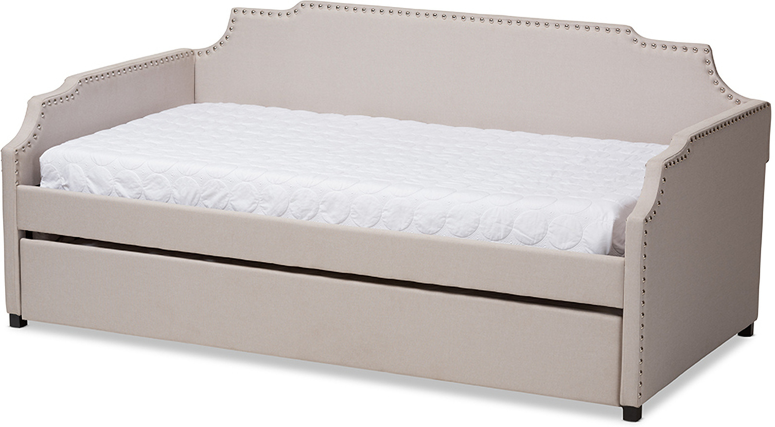 Baxton Studio Ally Modern And Contemporary Beige Fabric