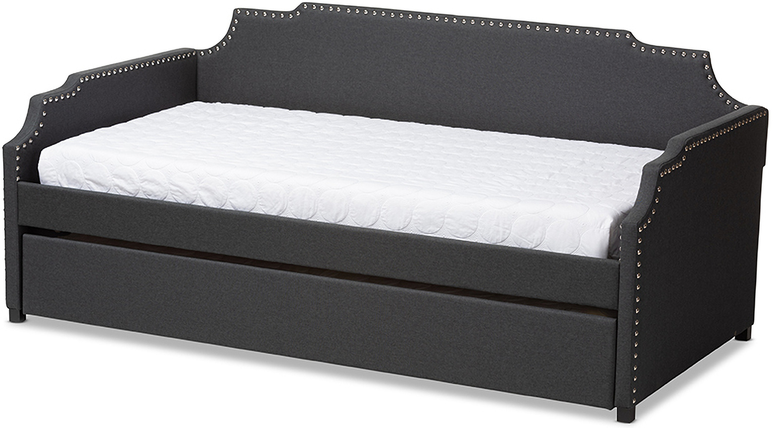 Baxton Studio Ally Modern And Contemporary Charcoal Fabric