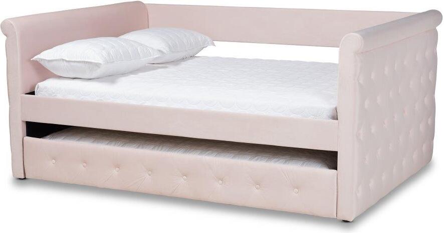 Baxton Studio Amaya Modern And Contemporary Light Pink Velvet