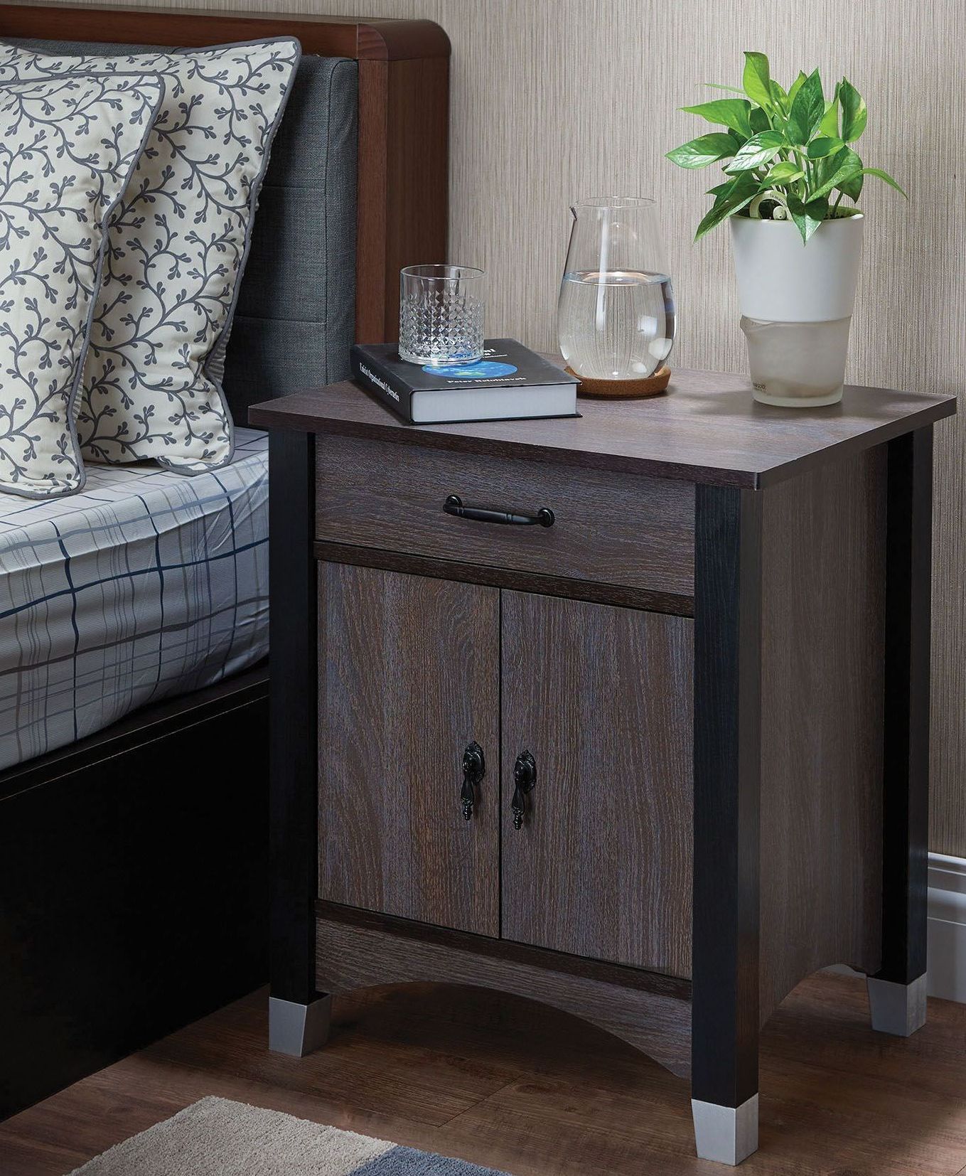 Calp Gray Oak Nightstand 1stopbedrooms