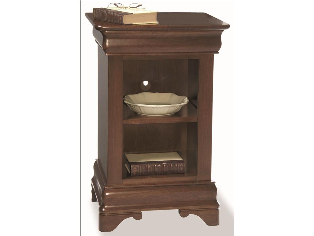 Durham Furniture Chateau Fontaine Open Nightstand In Candlelight 975 201 1stopbedrooms