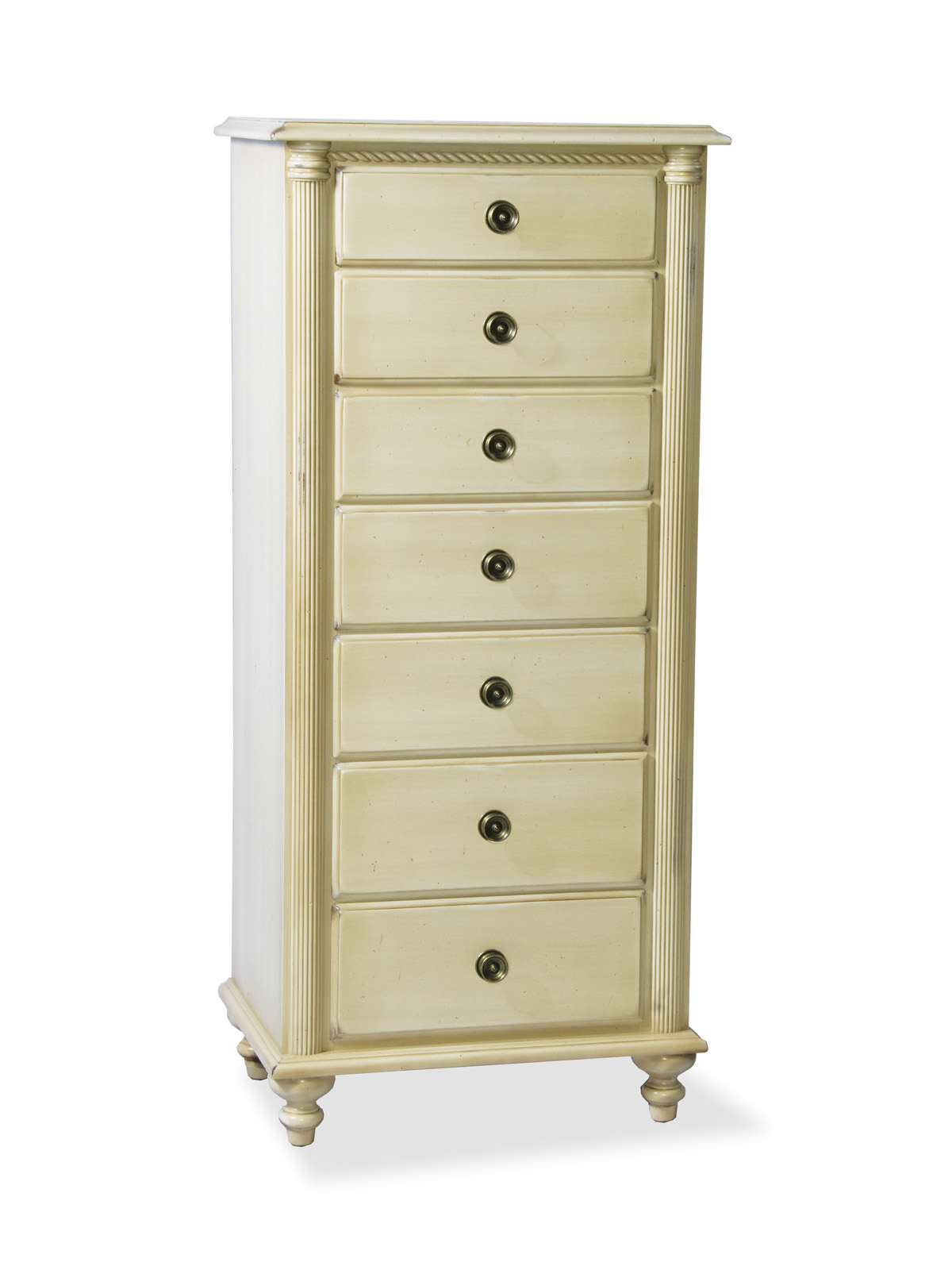 Durham Furniture Savile Row Lingerie Chest In Antique Cream 980