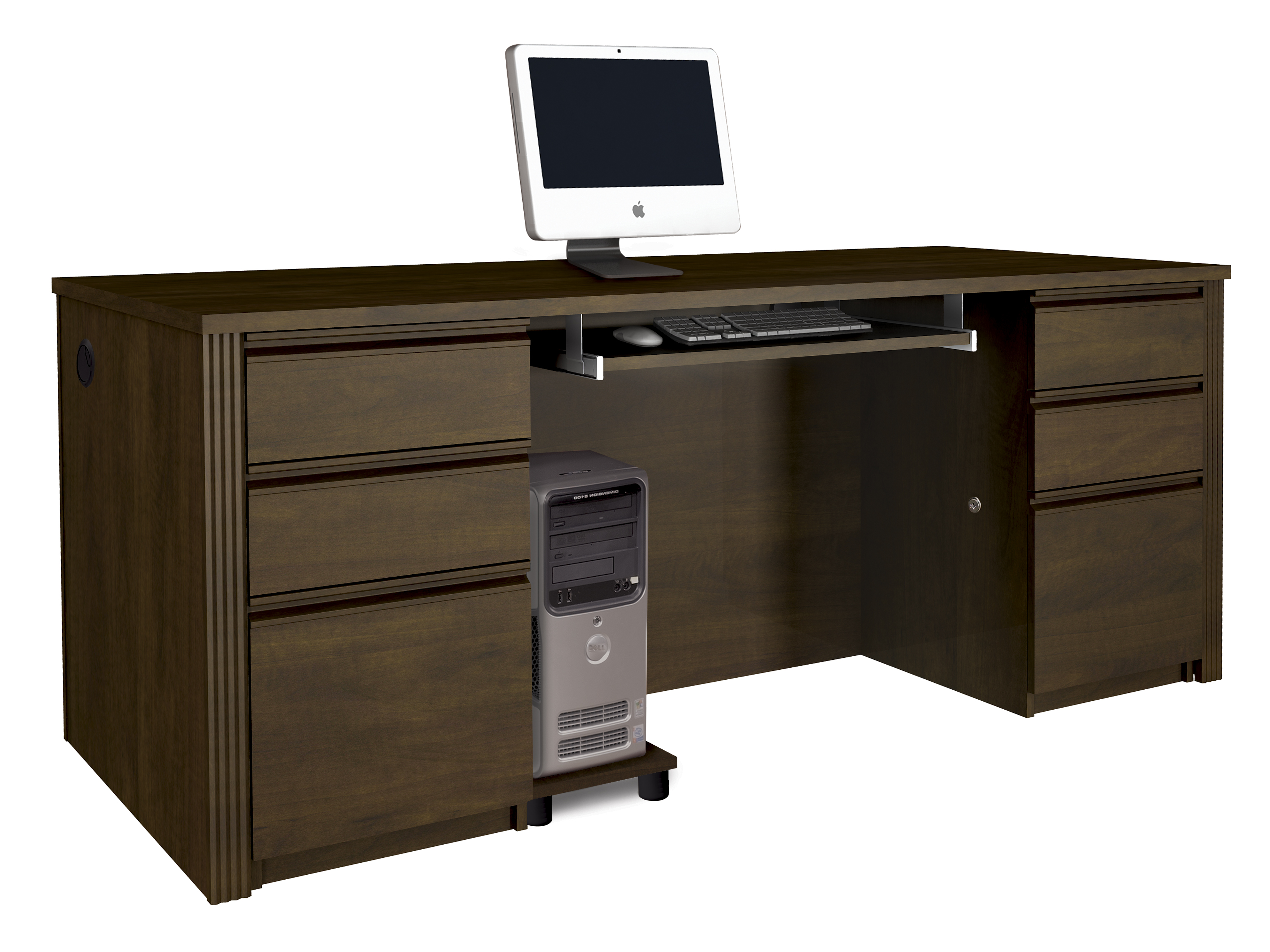 Prestige Plus Executive Desk Kit In Chocolate 1stopbedrooms Prestige Plus Executive Desk Kit In