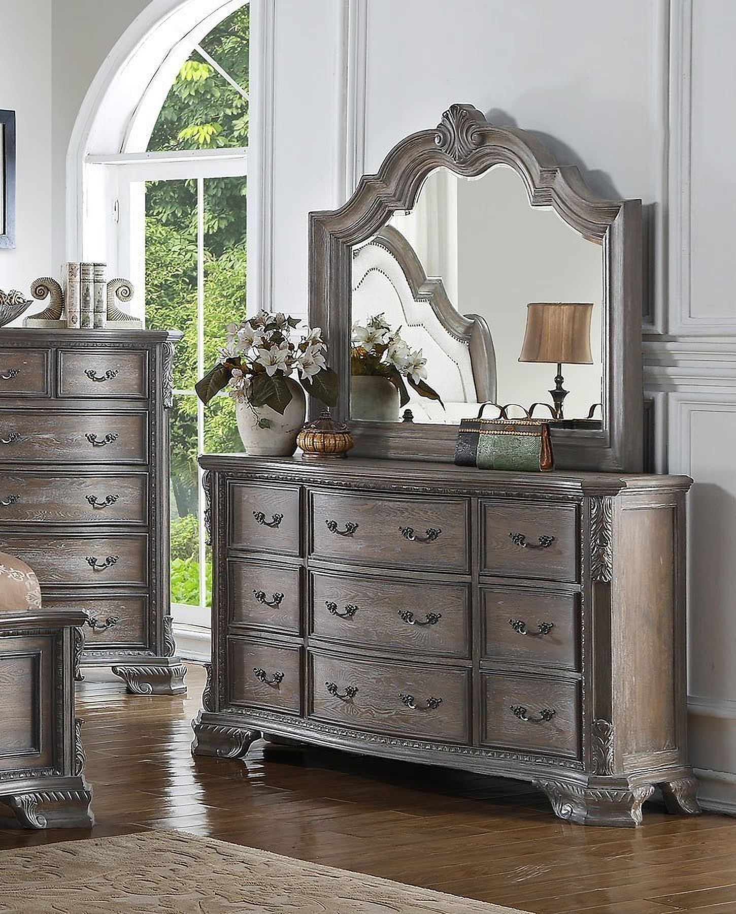 Sheffield Dresser (Antique Grey) - 1StopBedrooms.