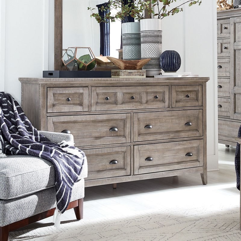 Paxton Place Dovetail Grey Dresser 1stopbedrooms