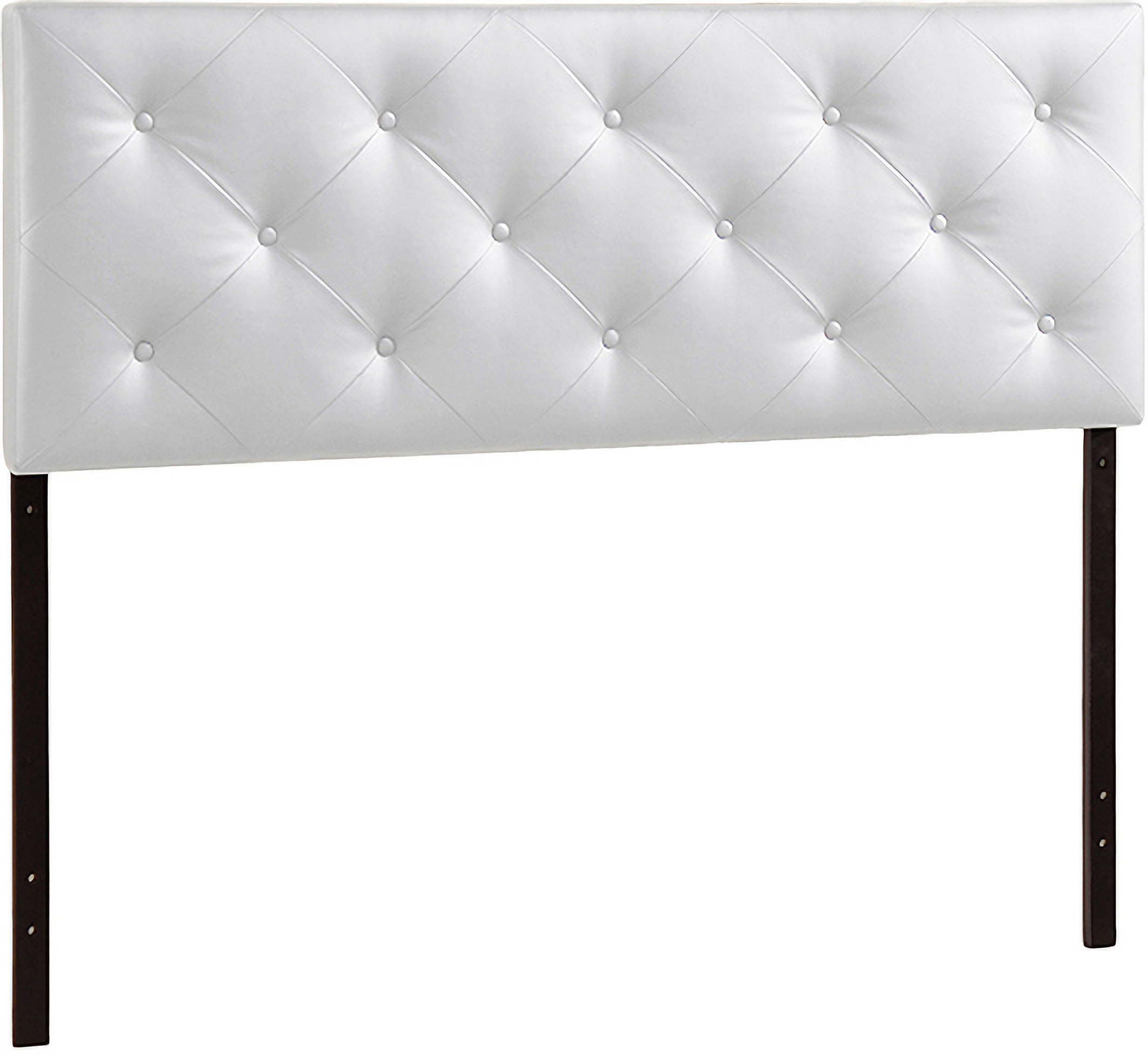 Baxton Studio Baltimore Modern And Contemporary King White Faux Leather Upholstered Headboard 1stopbedrooms