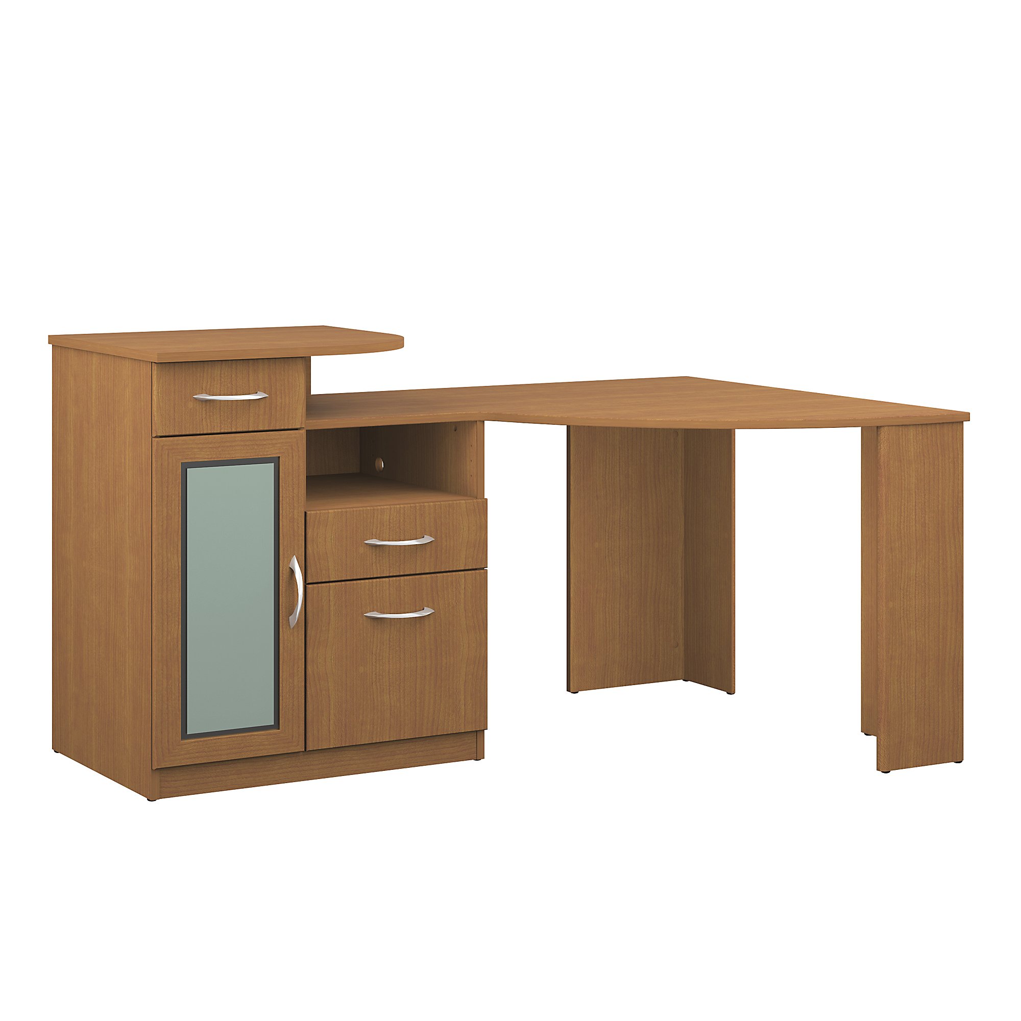 Bush Furniture Vantage Corner Desk In Maple 1stopbedrooms