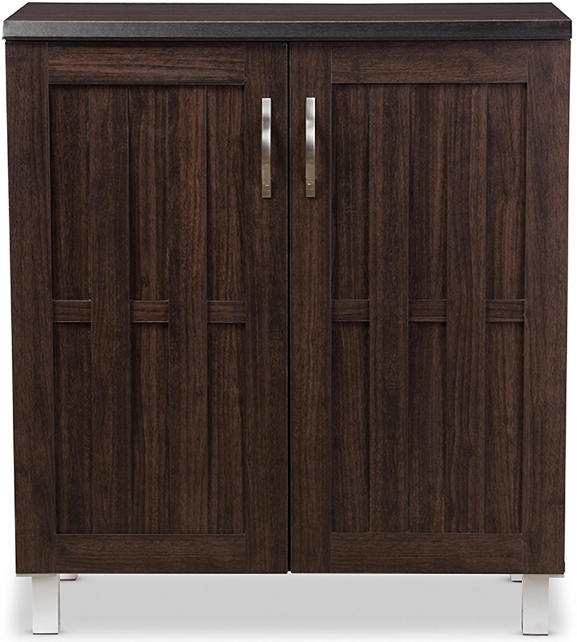 Baxton Studio Excel Modern And Contemporary Dark Brown Sideboard Storage Cabinet 1stopbedrooms