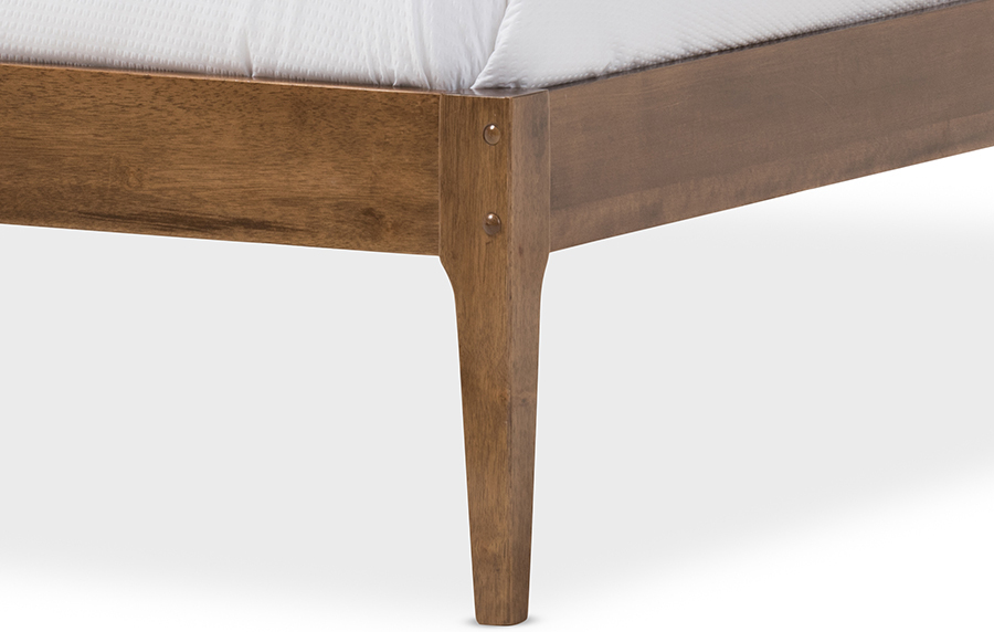 Baxton Studio Bentley Mid Century Modern Walnut Finishing