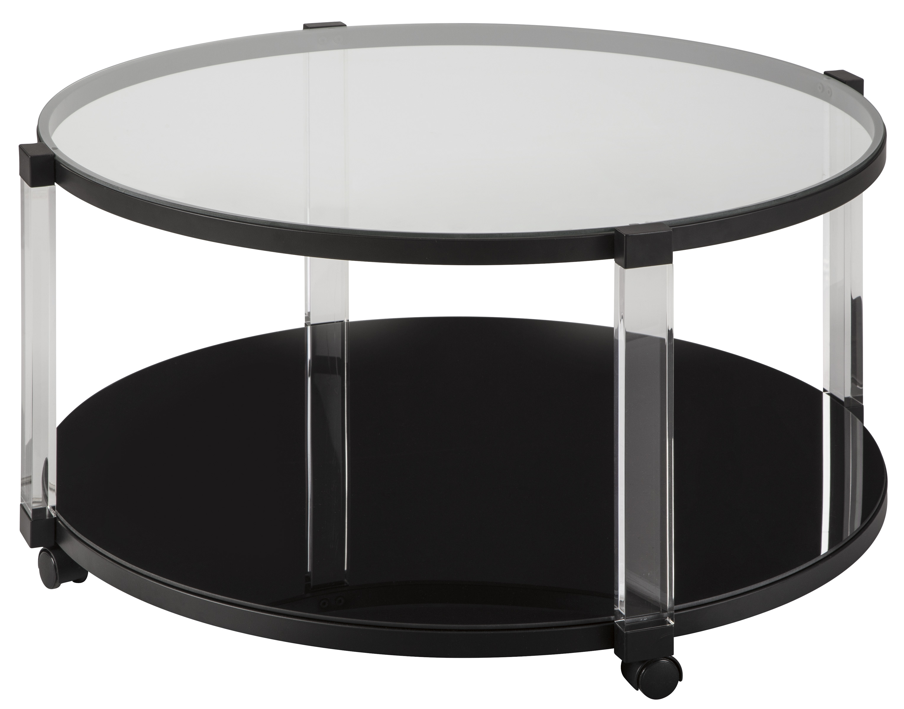 Delsiny Black Round Cocktail Table T289 8 1stopbedrooms