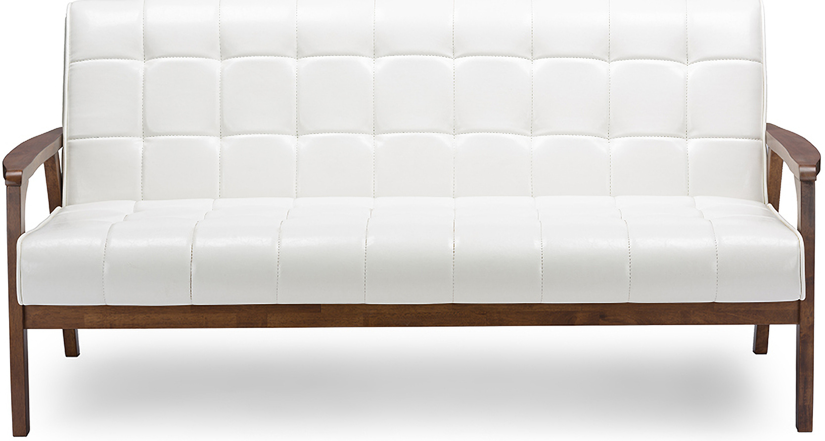 Baxton Studio Baxton Studio Mid Century Masterpieces Sofa White