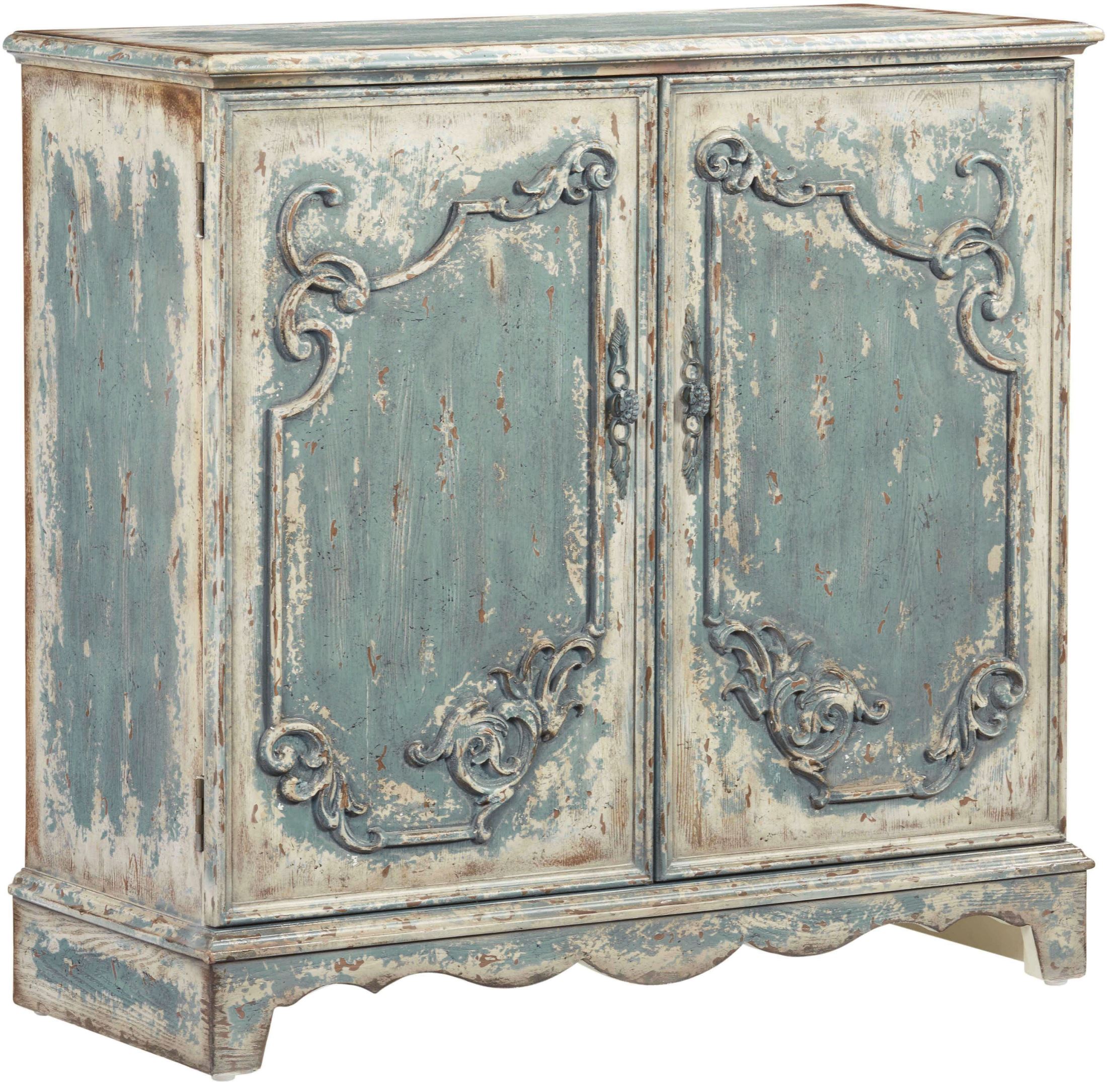 Belle Antique French Blue Console Cabinet 1stopbedrooms