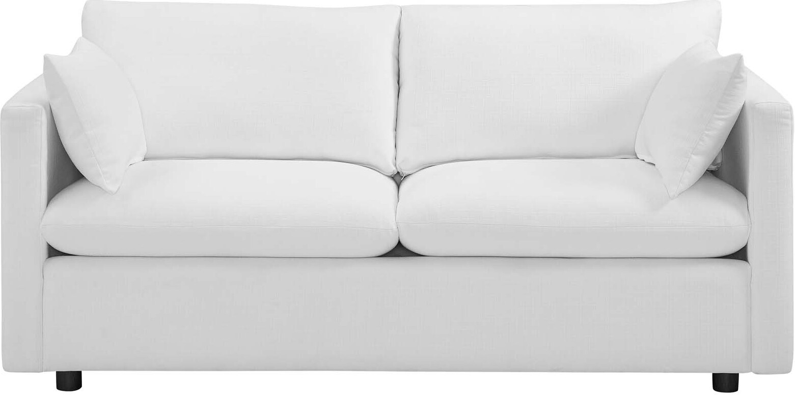 Activate White Upholstered Fabric Sofa Eei 3044 Whi 1stopbedrooms Activate White Upholstered Fabric Sofa