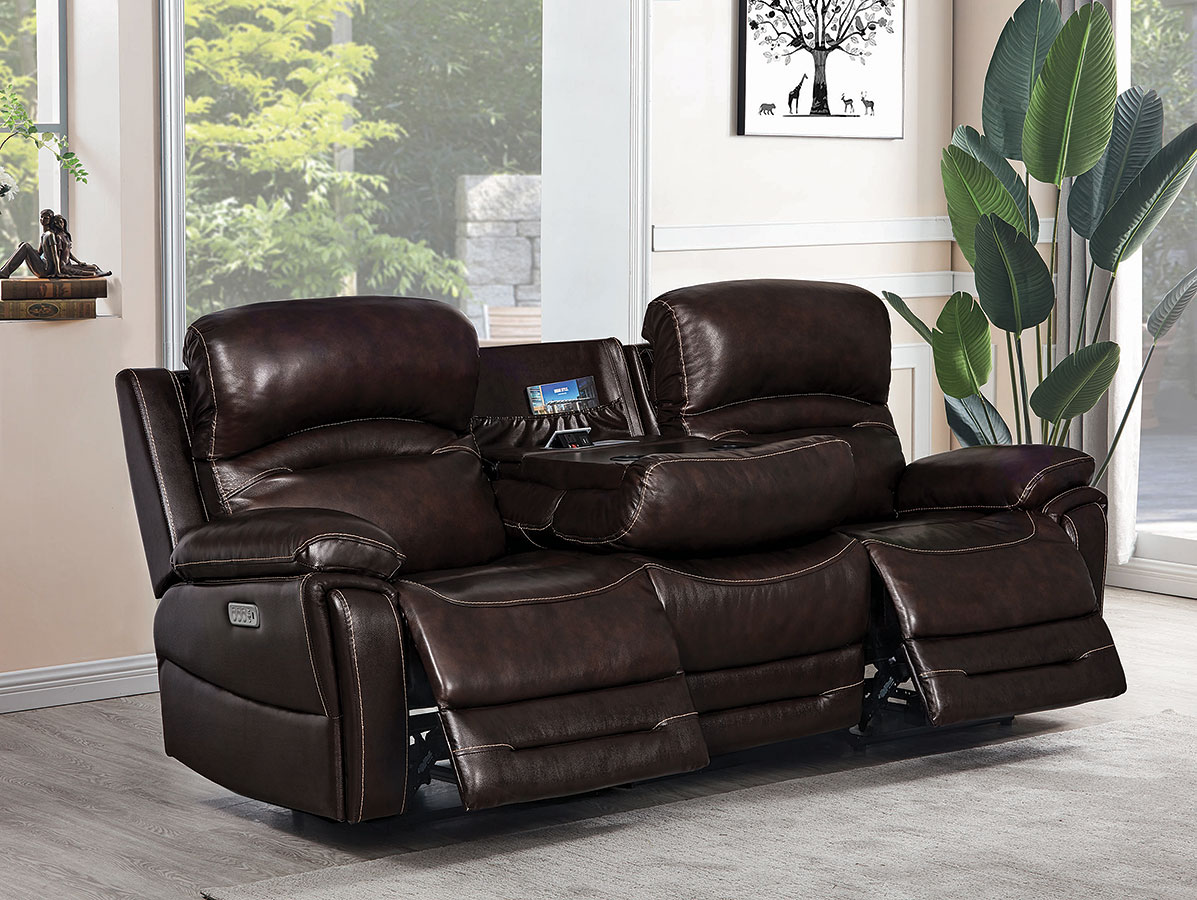 Amanda Power Reclining Sofa W Drop Down Table 1stopbedrooms