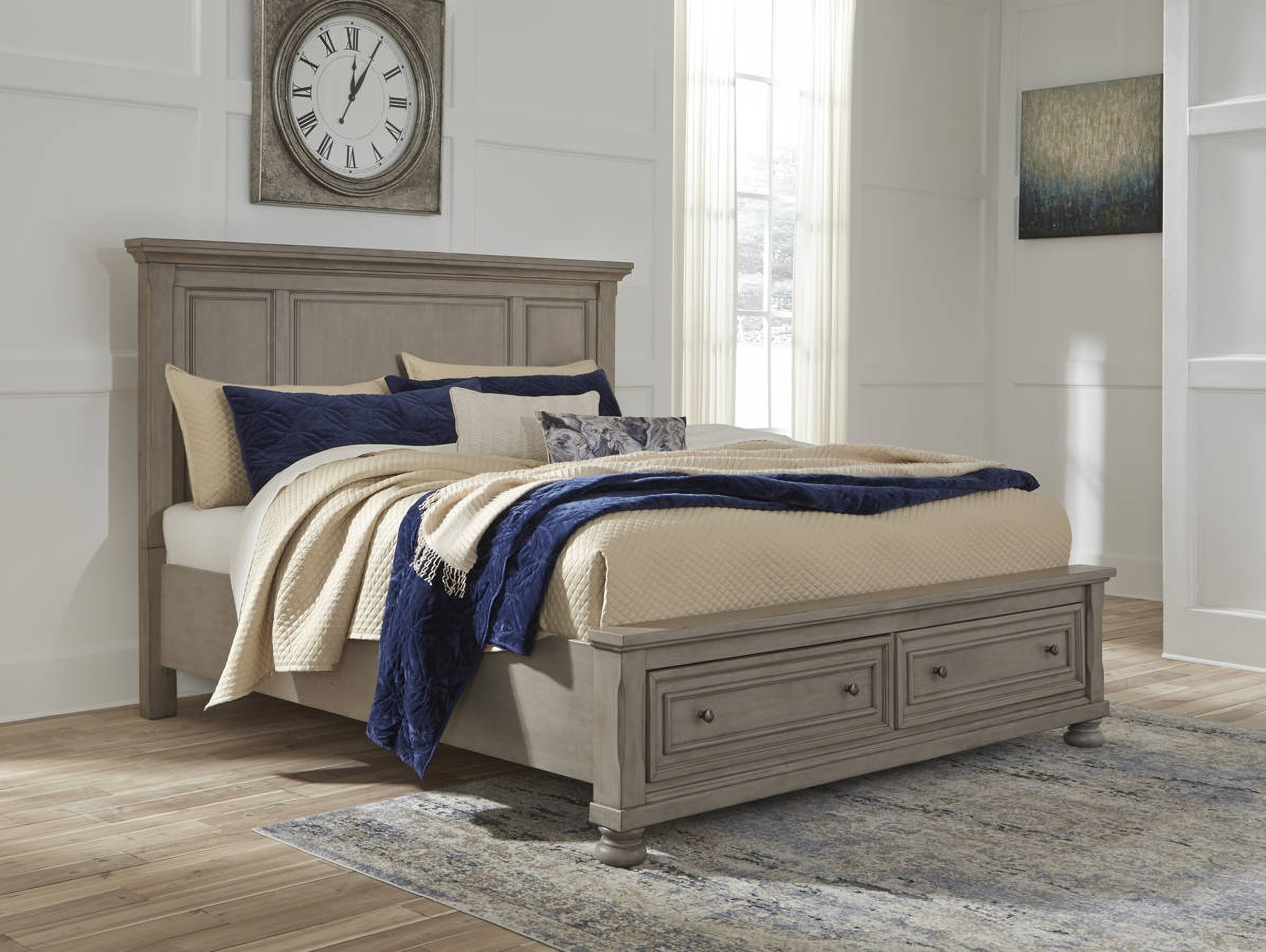 Ashley Furniture Lettner Queen Panel Storage Bed ...