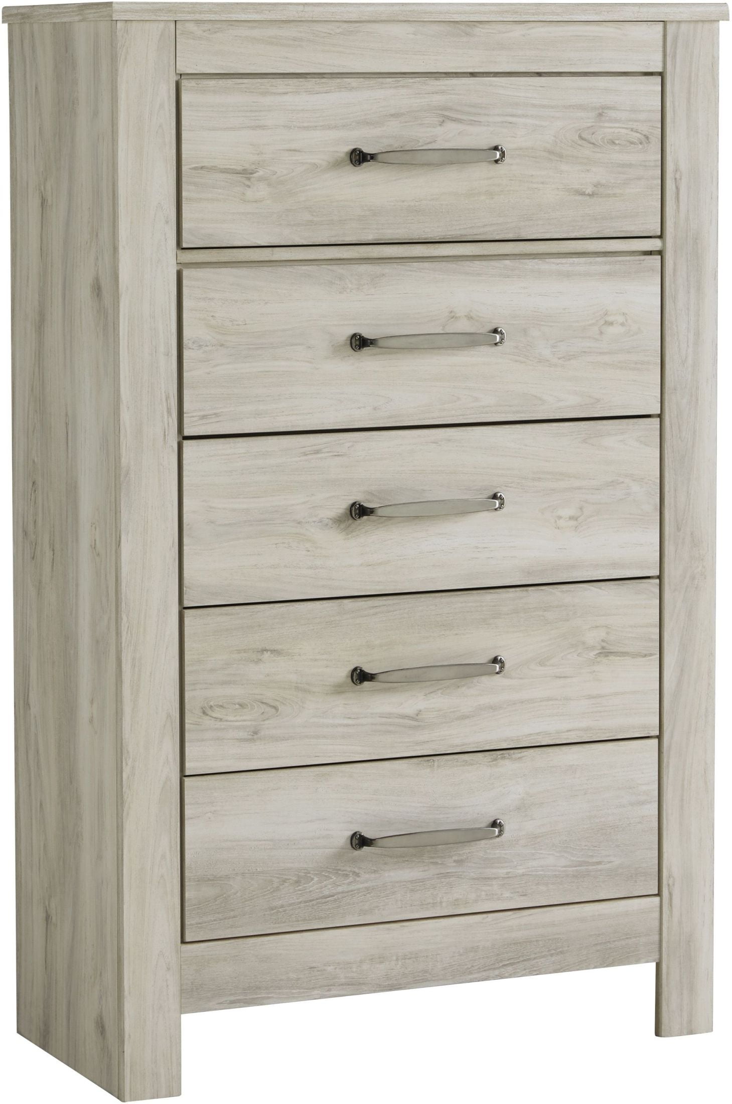 Bellaby White Five Drawer Chest 1stopbedrooms