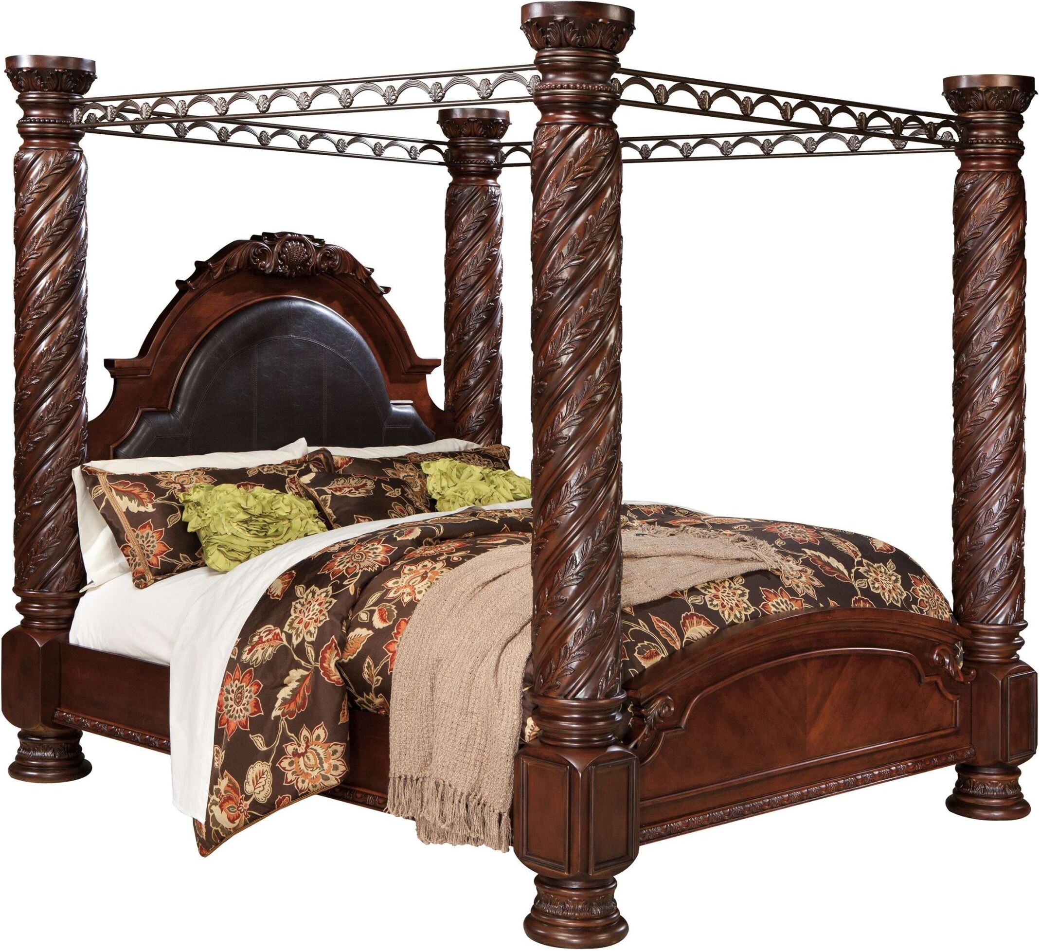 North Shore Cal King Poster Bed With Canopy 1stopbedrooms