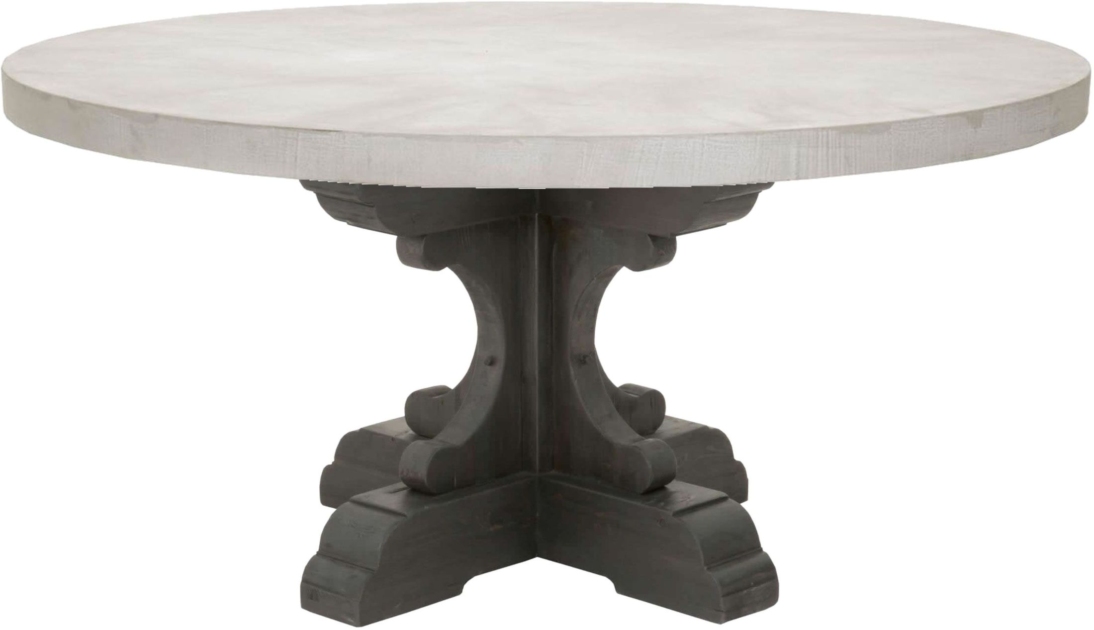 Bastille Concrete Top Round Dining Table 1stopbedrooms Bastille Concrete Top Round Dining