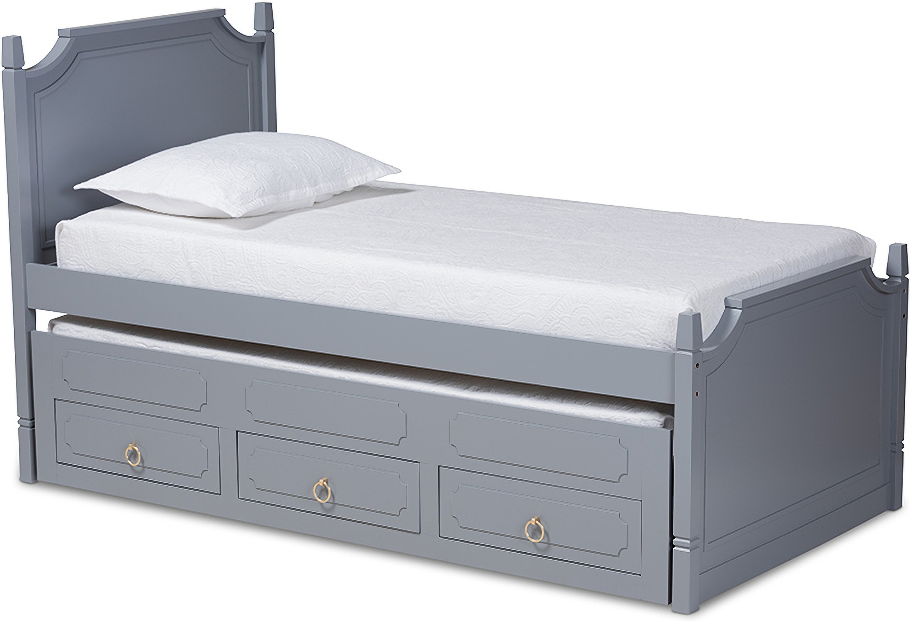 Baxton Studio Mariana Traditional Transitional Grey Finished Wood Transitional Grey Finished Wood