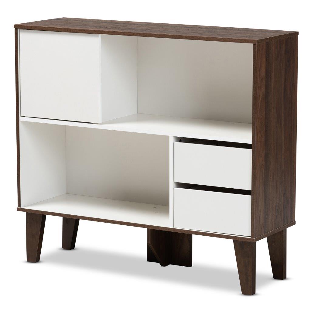 Baxton Studio Senja Modern And Contemporary Two Tone White And