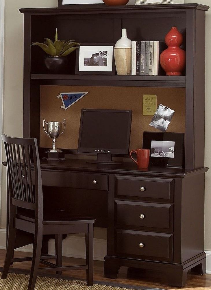 Hamilton Franklin Merlot Computer Desk With Hutch 1stopbedrooms