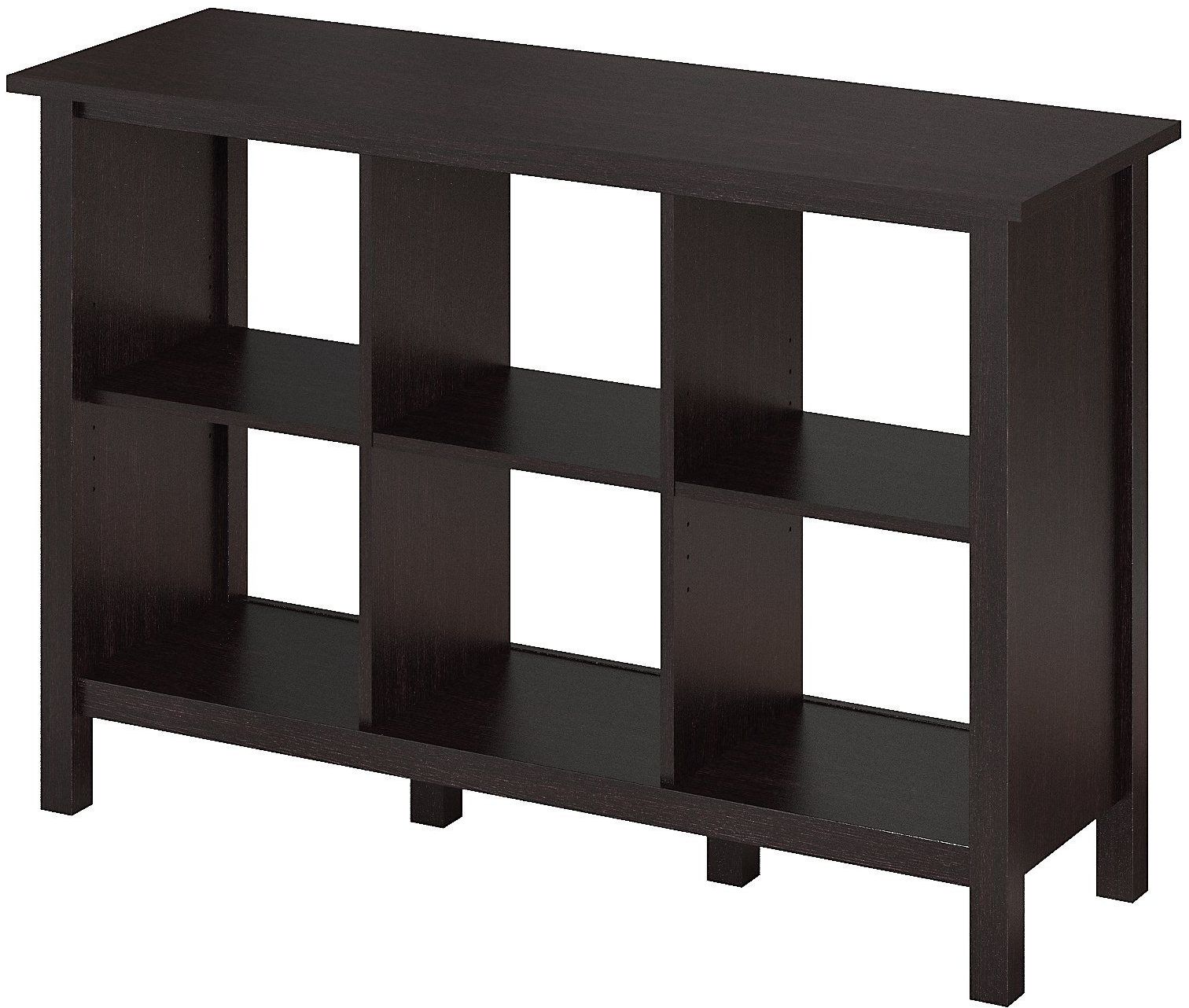 Broadview Espresso Oak 6 Cube Storage Bookcase 1stopbedrooms