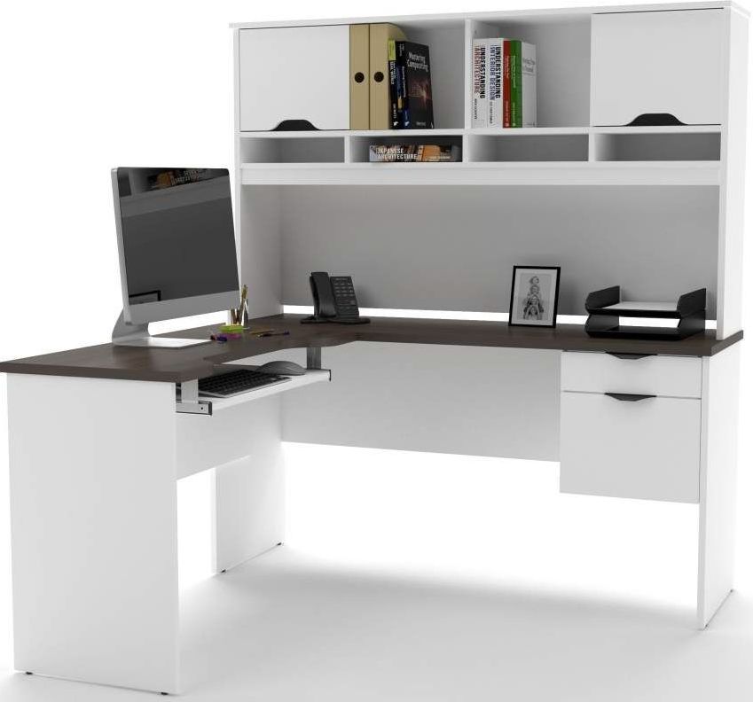 Innova White And Antigua L Shaped Desk 1stopbedrooms