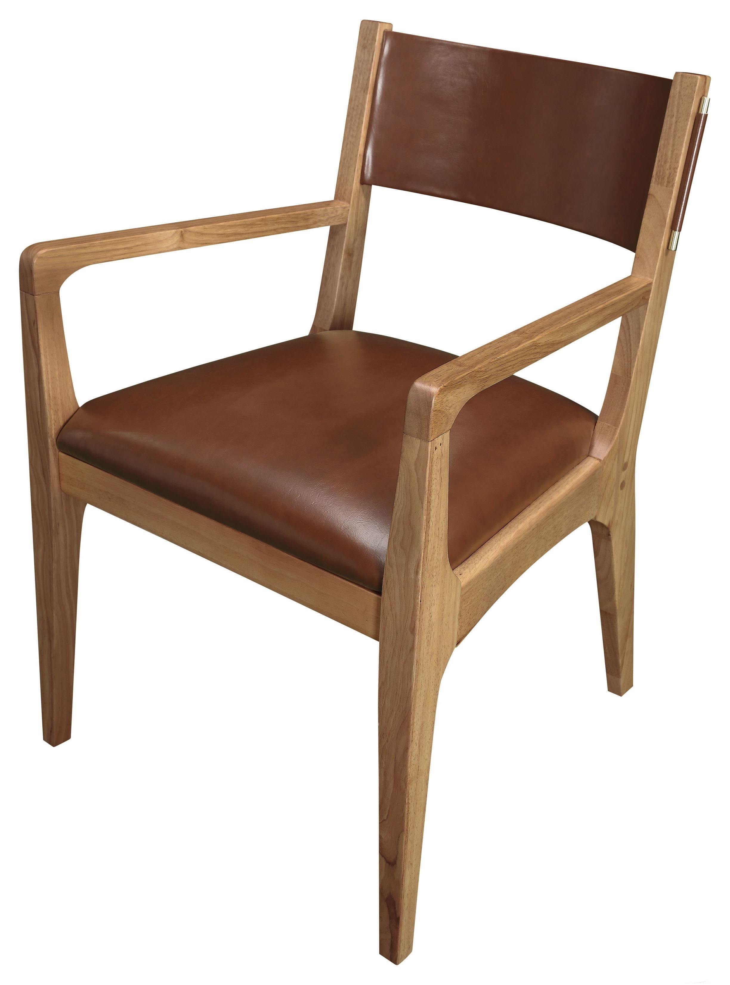 Bobby Berk Walnut Jens Arm Chair Set Of 2 1stopbedrooms