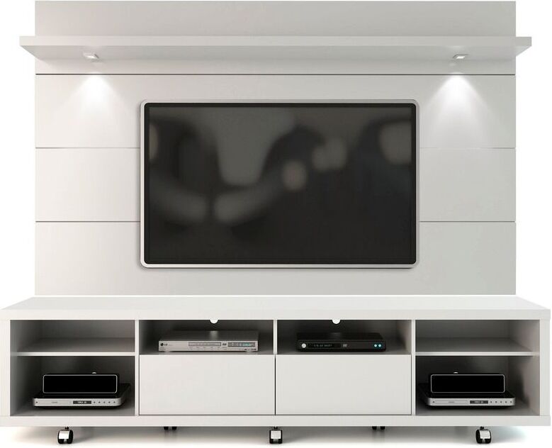 Cabrini Tv Stand And Floating Wall Tv Panel With Led Lights 2 2 In White Gloss 1stopbedrooms Ideal for storing your cable or satellite box, dvd player or your the full motion provides you horizontal swivel adjustment, you are able to have lots more flexibility by moving your tv mount with different directions. cabrini tv stand and floating wall tv panel with led lights 2 2 in white gloss