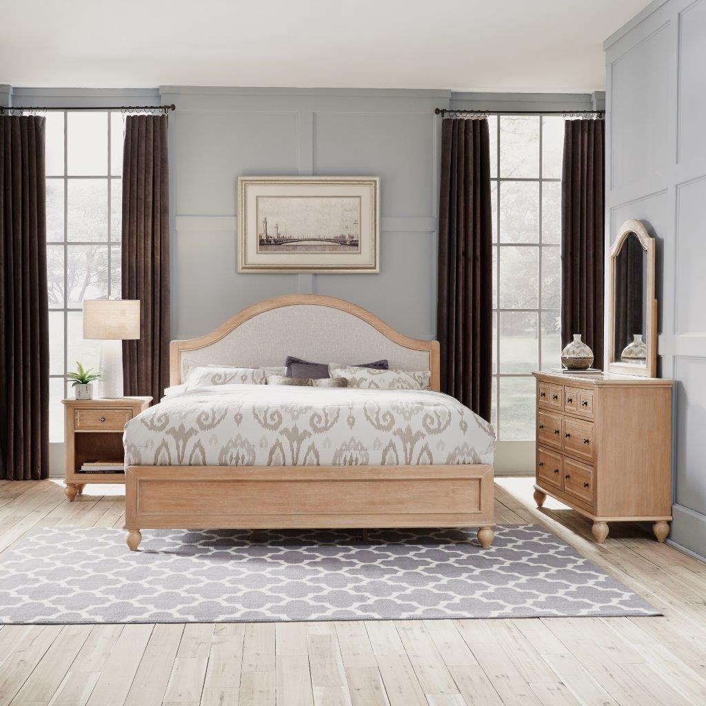 Cambridge King Bed, Nightstand and Dresser with Mirror ... In the bedroom set days, it was easy to be sure that your dresser and nightstand paired well together because they were basically mirror images of each other with the exception of function and.