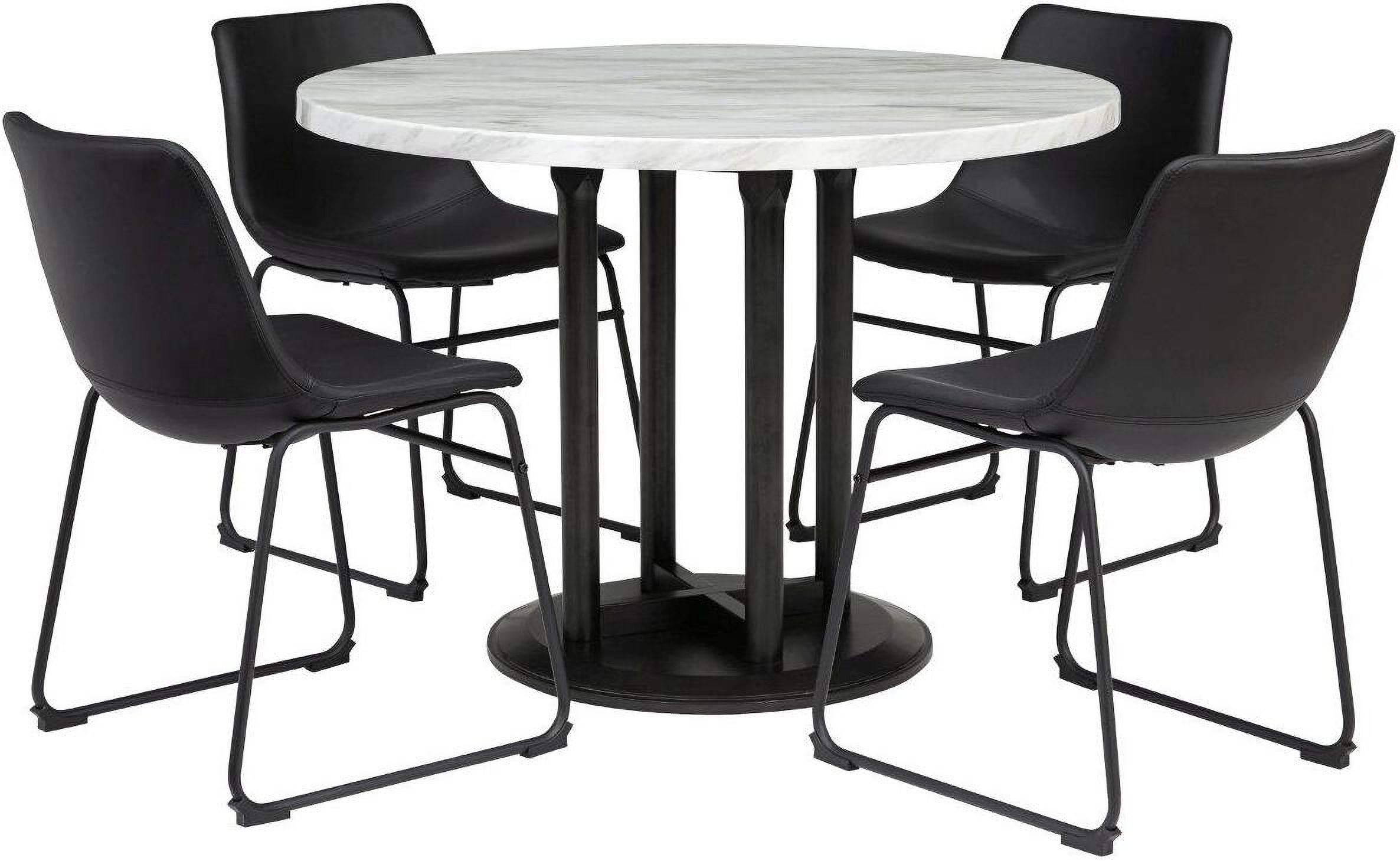 Centiar Black Dining Chair Set of 2 1StopBedrooms.