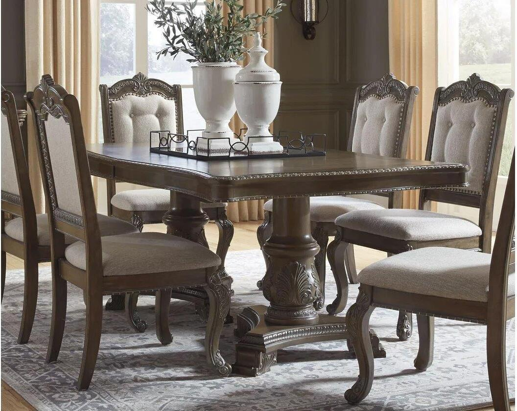 Charmond Brown Extendable Dining Table 1stopbedrooms
