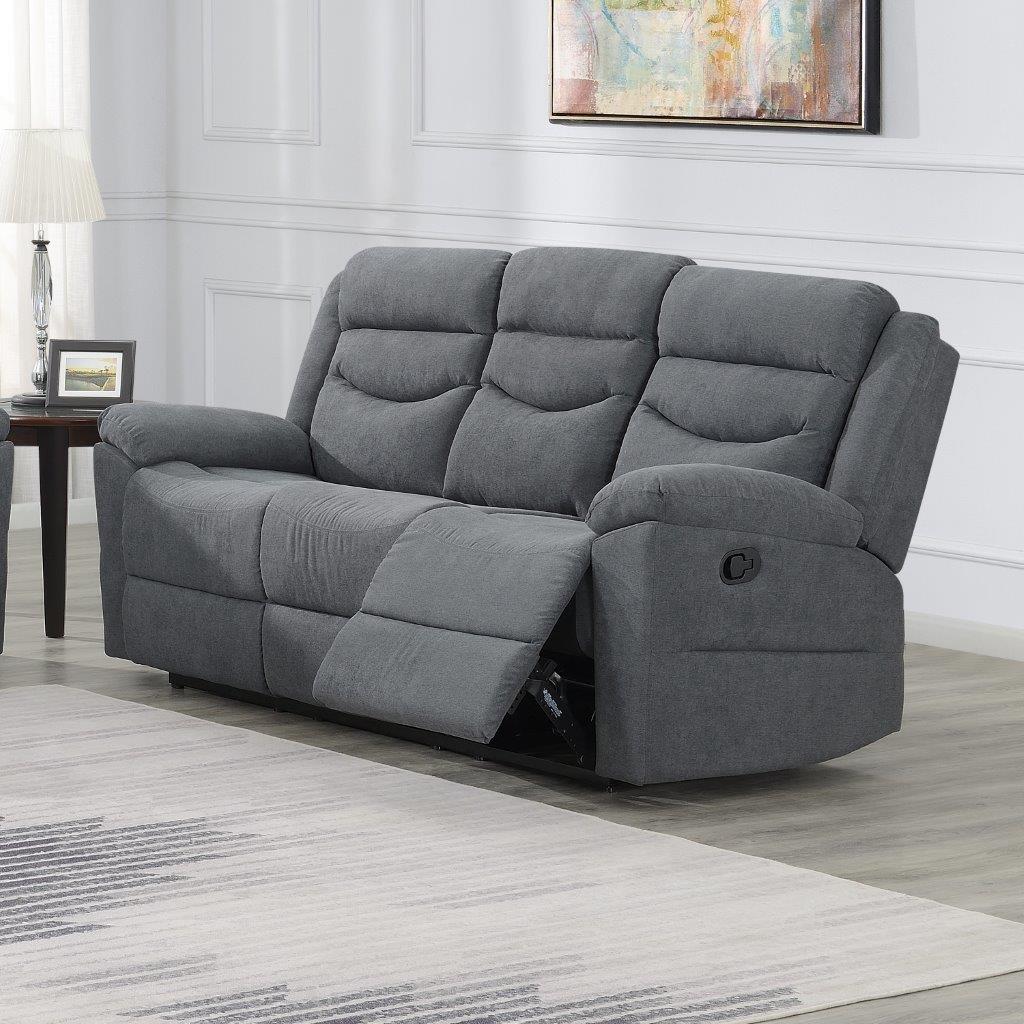 Chenango Dark Grey Reclining Sofa 1stopbedrooms