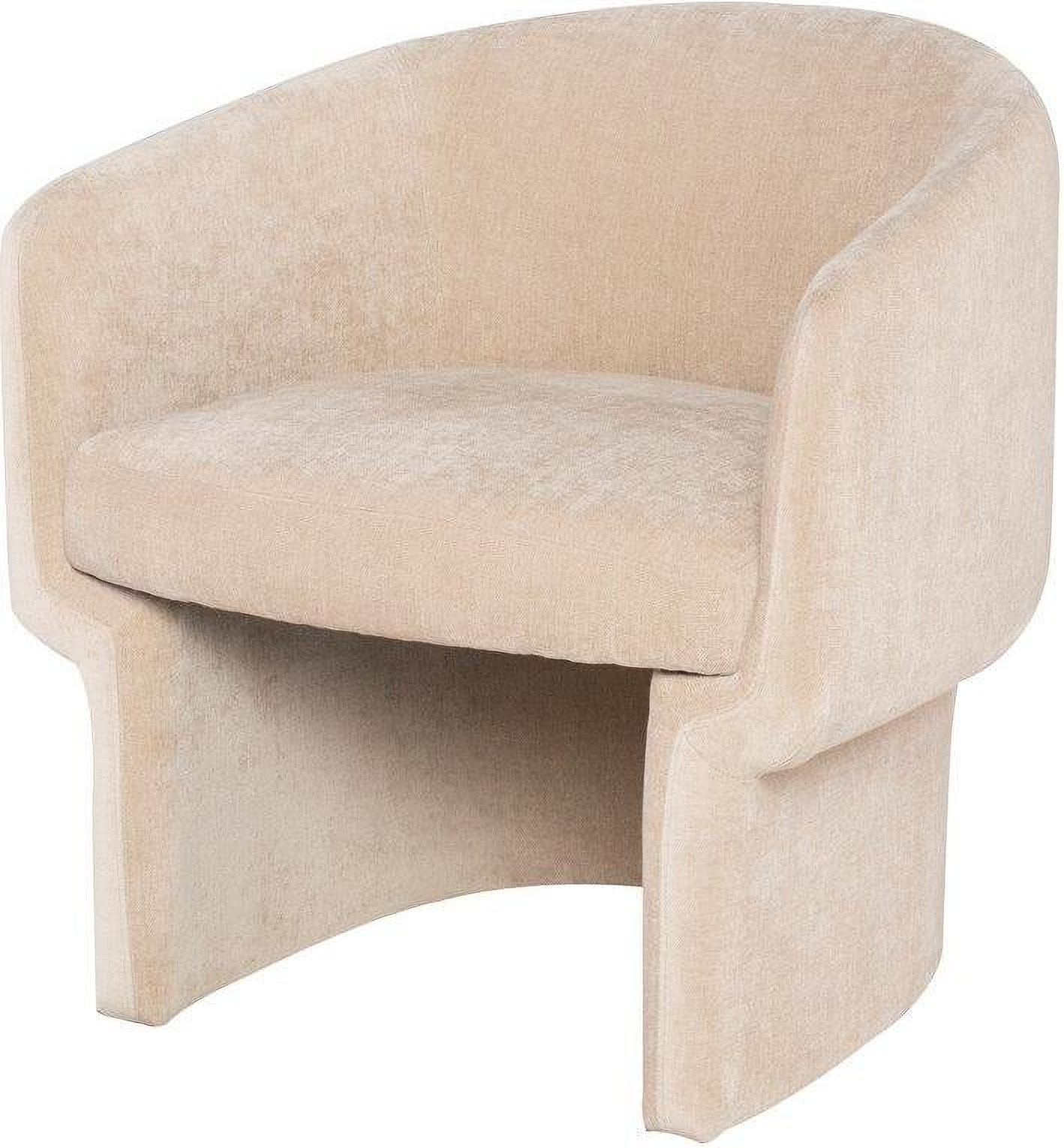 Clementine Almond Fabric Single Seat Sofa 1stopbedrooms