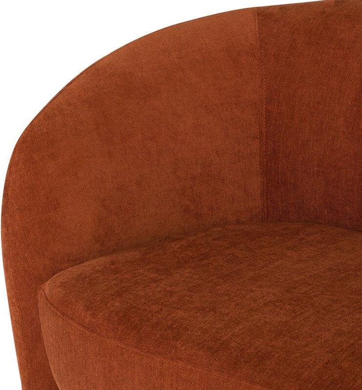 Clementine Terra Cotta Fabric Double Seat Sofa - 1StopBedrooms.