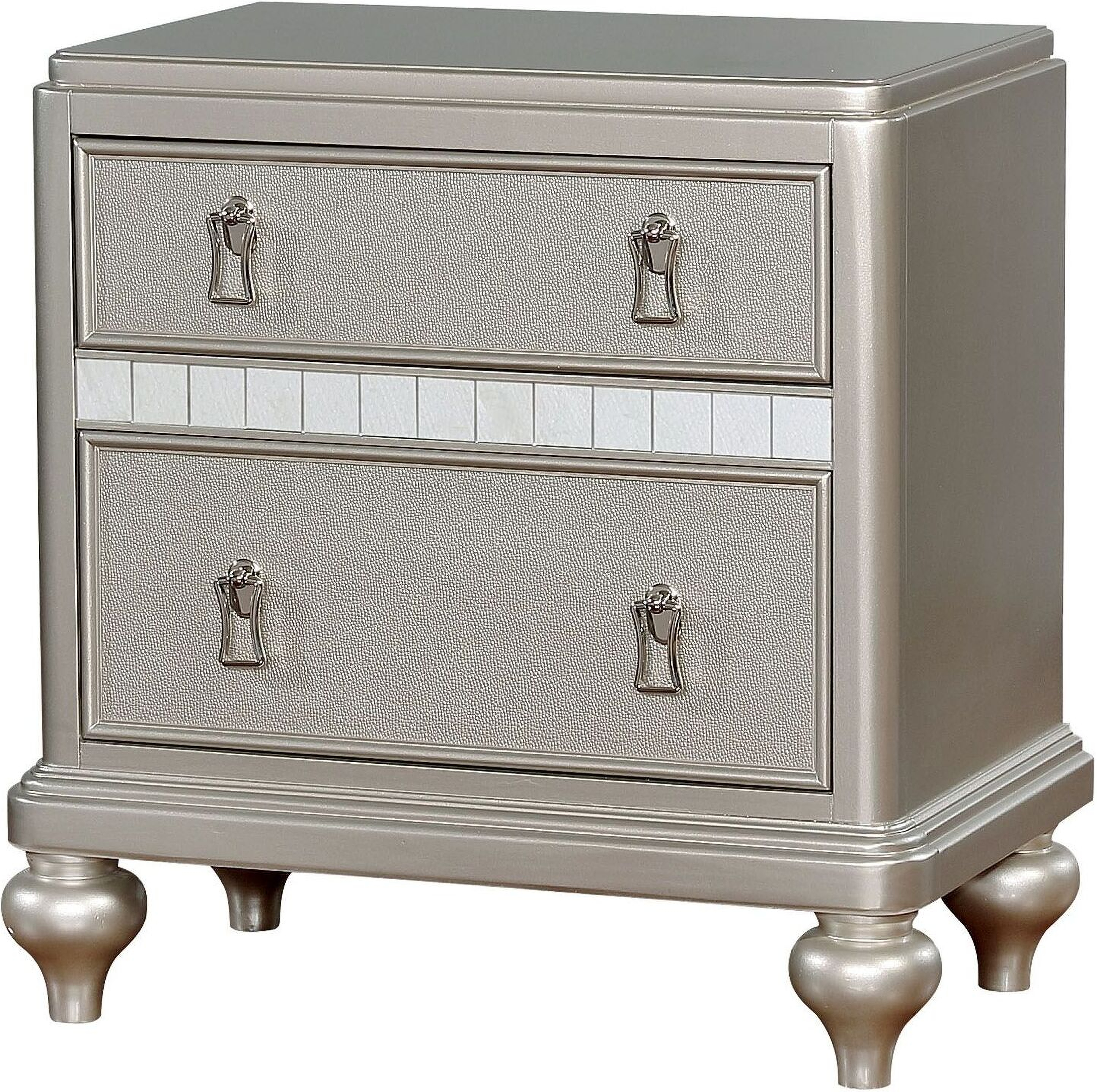 Ariston Silver Nightstand 1stopbedrooms