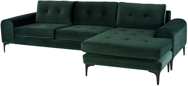 Colyn Emerald Green Fabric Sectional Sofa Hgsc512 1stopbedrooms