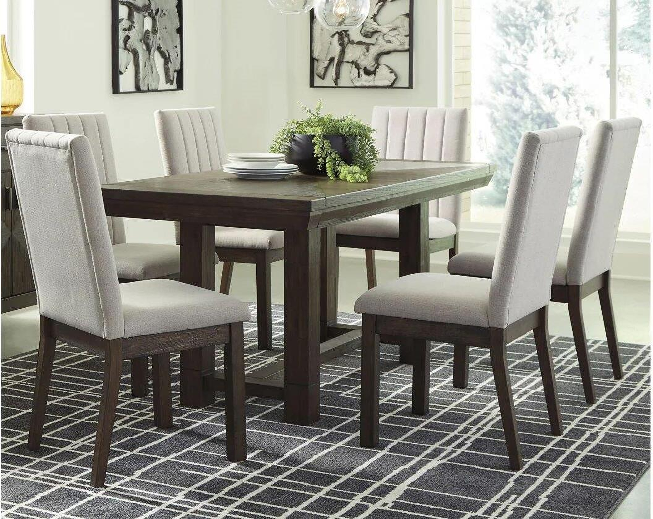 Dellbeck Brown RECT Dining Room EXT Table - 1StopBedrooms.