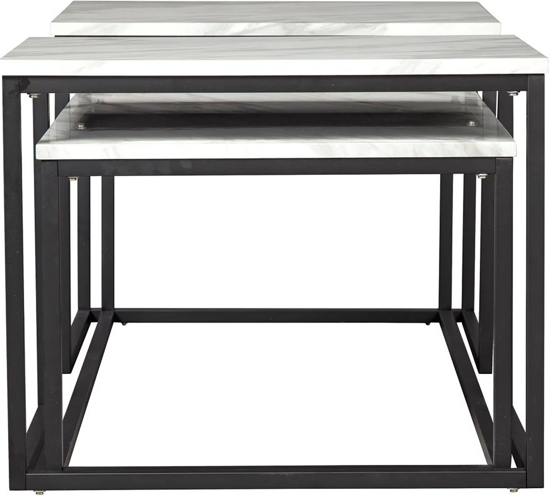 Donnesta White 3 Piece Occasional Table Set - 1StopBedrooms.