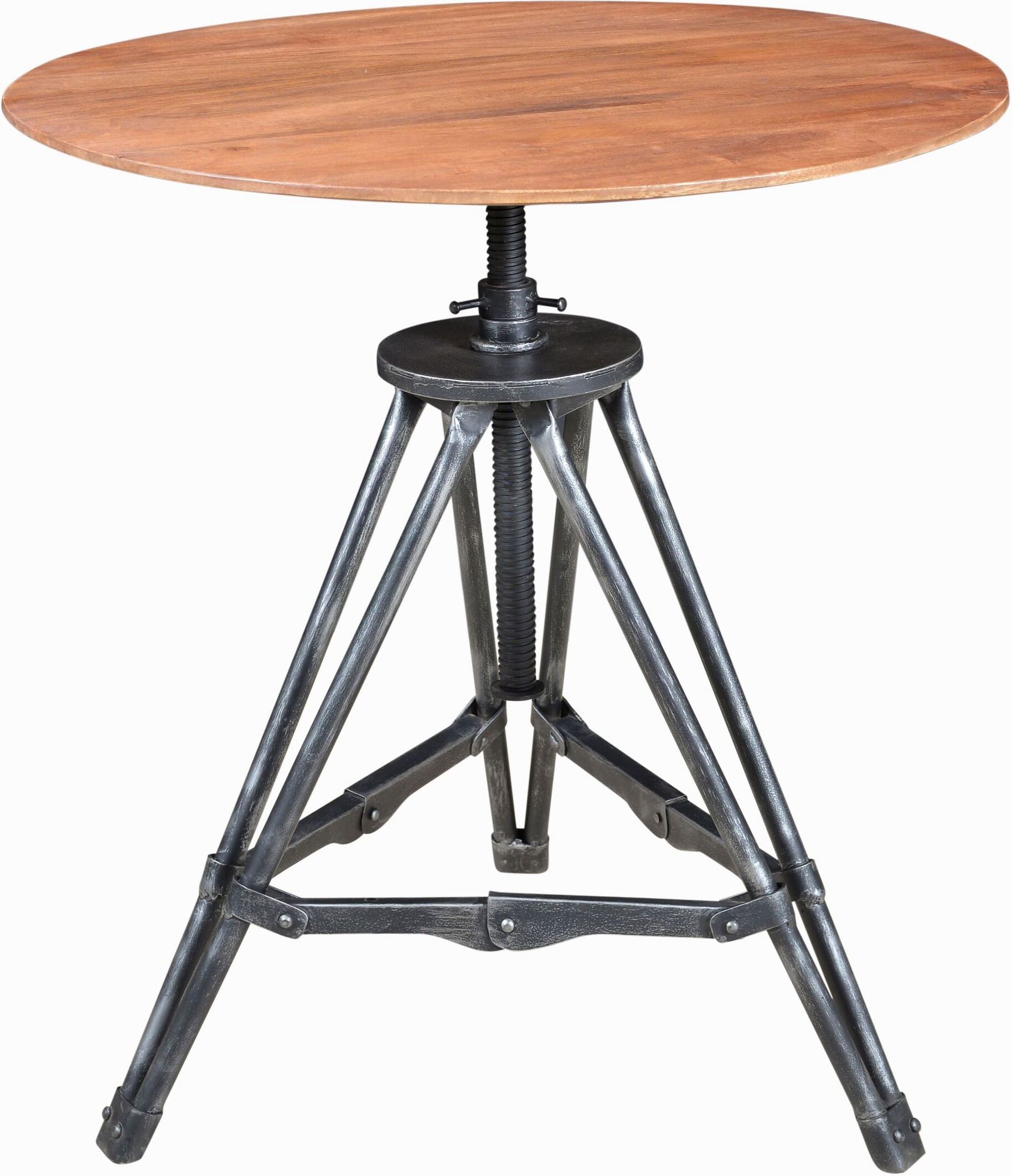 Cherry Metal Wood Accent Table 1stopbedrooms