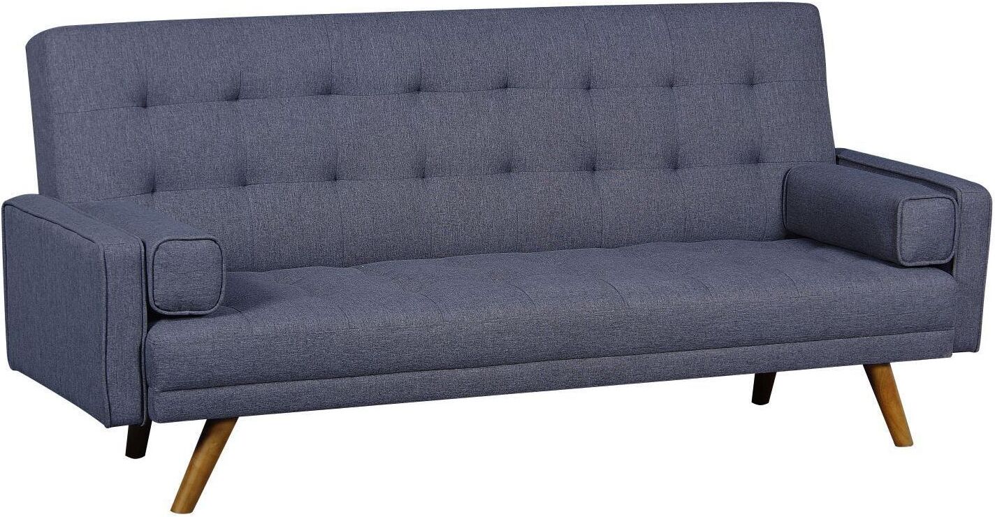 Mid Century Gray Biscuit Tufted Click Sofa 1stopbedrooms