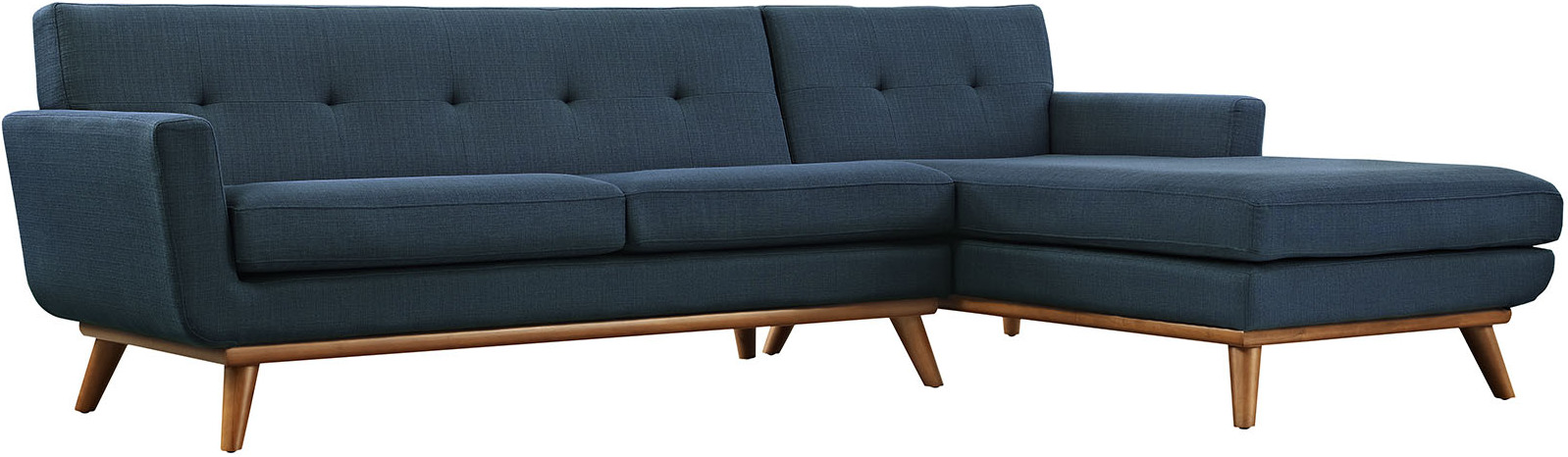 Engage Azure Right Facing Sectional Sofa Eei 2119 Azu Set