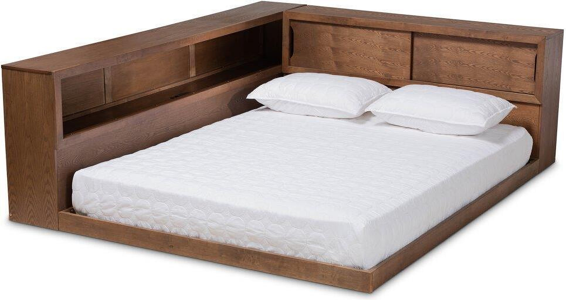 Erie Modern Rustic And Transitional Walnut Brown Finished Wood Queen Size Platform Storage Bed With Built In Outlet 1stopbedrooms Get 5% in rewards with club o! erie modern rustic and transitional walnut brown finished wood queen size platform storage bed with built in outlet