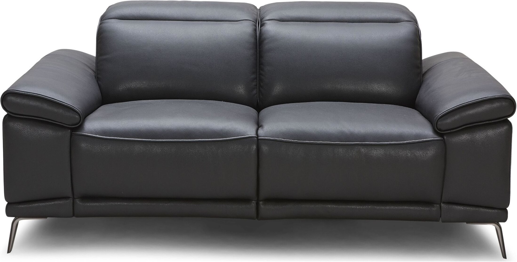 Giovani Black Leather Power Reclining Loveseat 1stopbedrooms