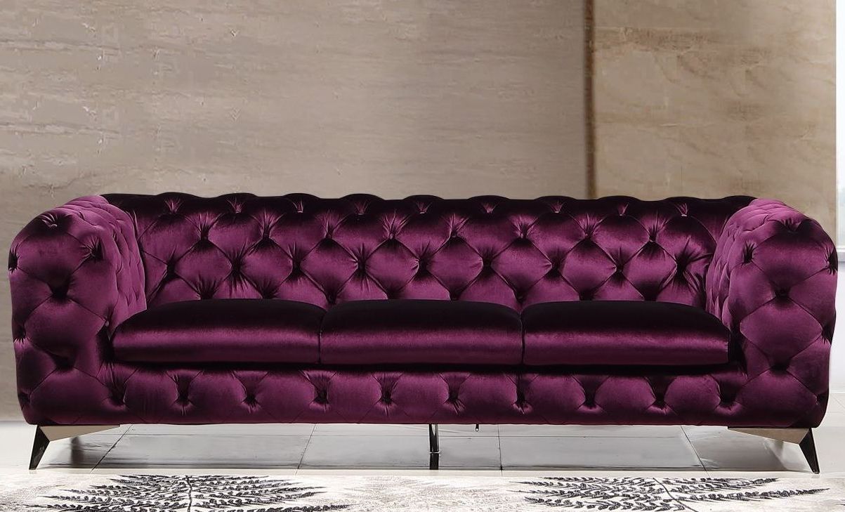 Glitz Purple Sofa 1stopbedrooms